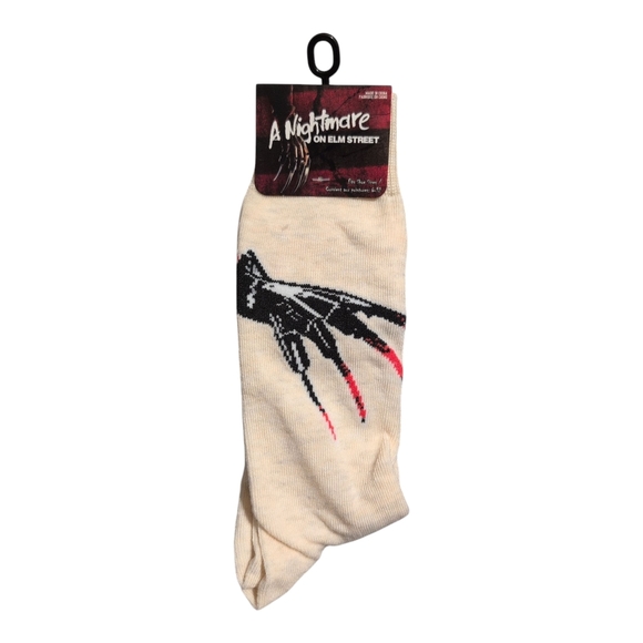 A Nightmare on Elm Street Cream Sock 1pair - Picture 1 of 2